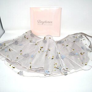 Daydance Women’s Ballet Wrap Skirt, 2-Layer Chiffon Embroidered Dance Skirt, Gra